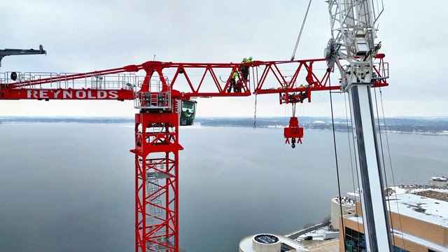 Potain Tower Cranes Support Downtown Madison Project