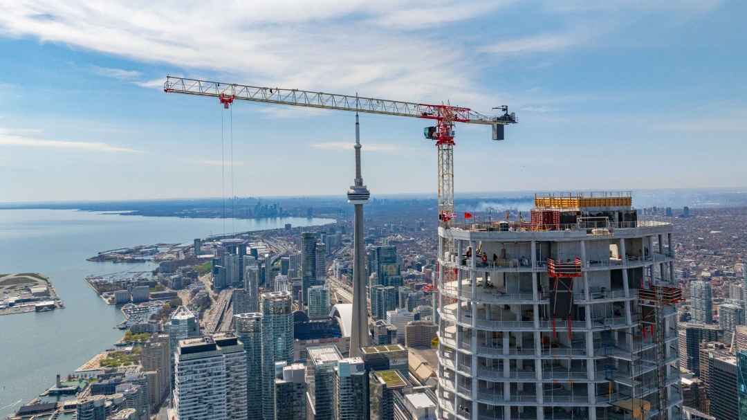 Terex CTT 472 Tower Crane Supports Canada Skyscraper Project