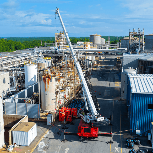 Link-Belt 120|RT Supports Zinc Production Facility in North Carolina