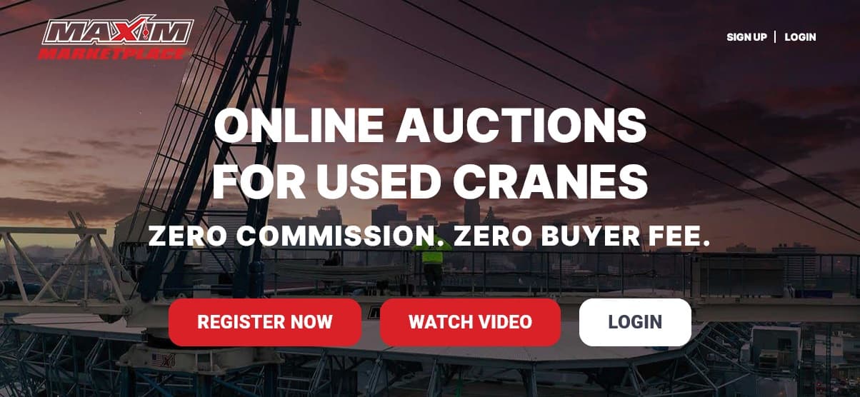 Maxim Now Auctions Used Equipment Online